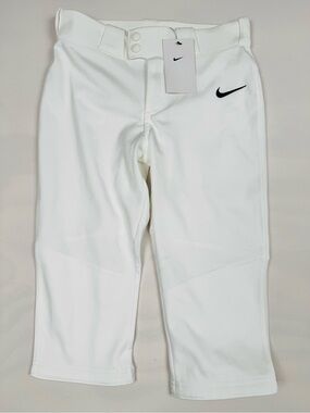 NWT Nike Vapor Select Softball Pants White Girls Retail $35